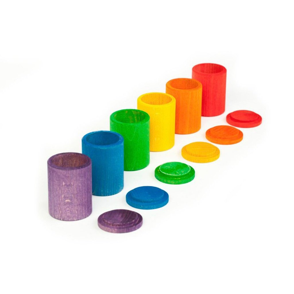 Cubiletes de colores con tapa GRAPAT