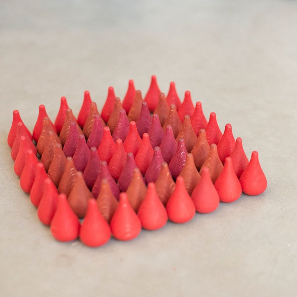 Mandala fuego - 36 piezas de madera GRAPAT