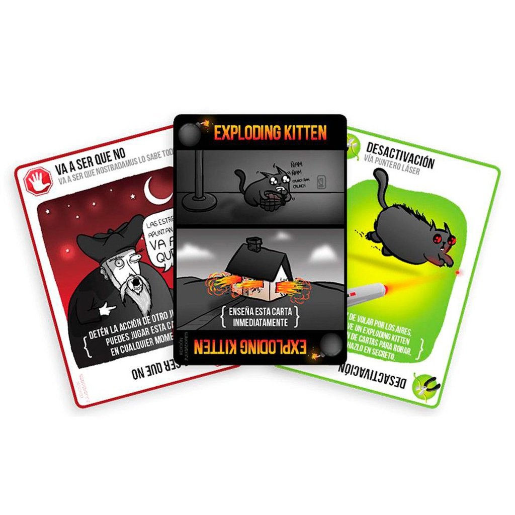Exploding Kittens Edición 2 jugadores - Juego de cartas