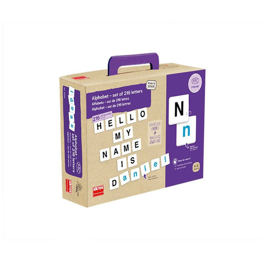 Alfabeto de 216 letras AKROS. 4+Años