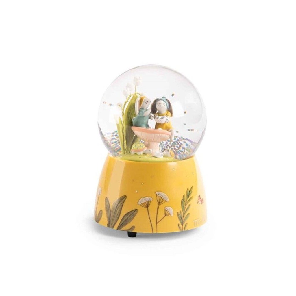 Bola de nieve musical Trois Petits Lapins MOULIN