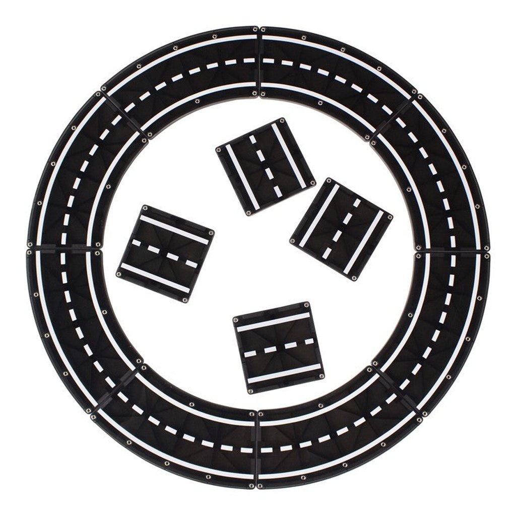 Magna-Tiles Roads Set 12 piezas - Juego de construcción magnético