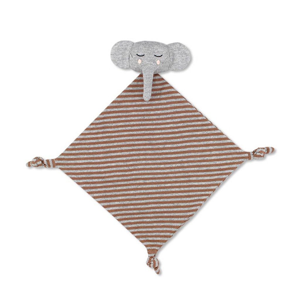 Doudou Elefante de rayas tierra y beige AVA & YVES