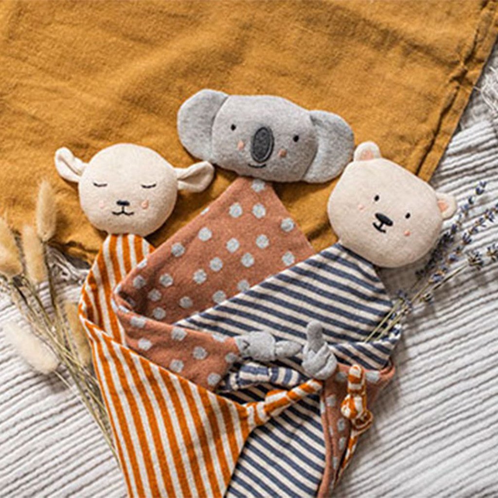 Doudou Oso de rayas tierra y beige AVA & YVES