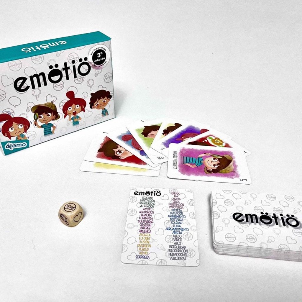 Emötiö - Juego de cartas sobre las emociones ÁTOMO GAMES