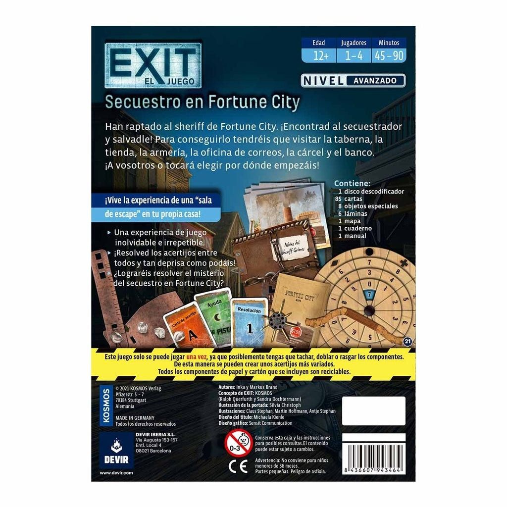Exit: Secuestro en Fortune City DEVIR