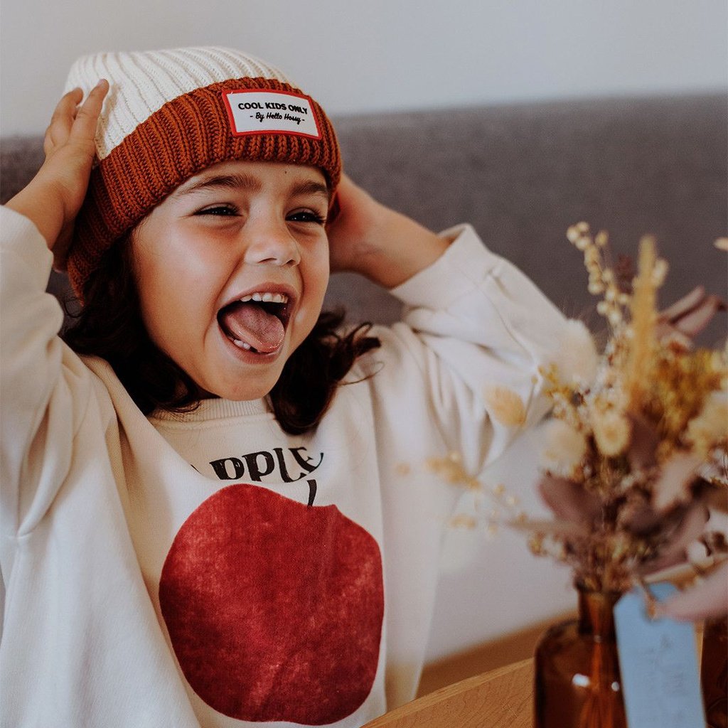 Gorro beige/choco HELLO HOSSY