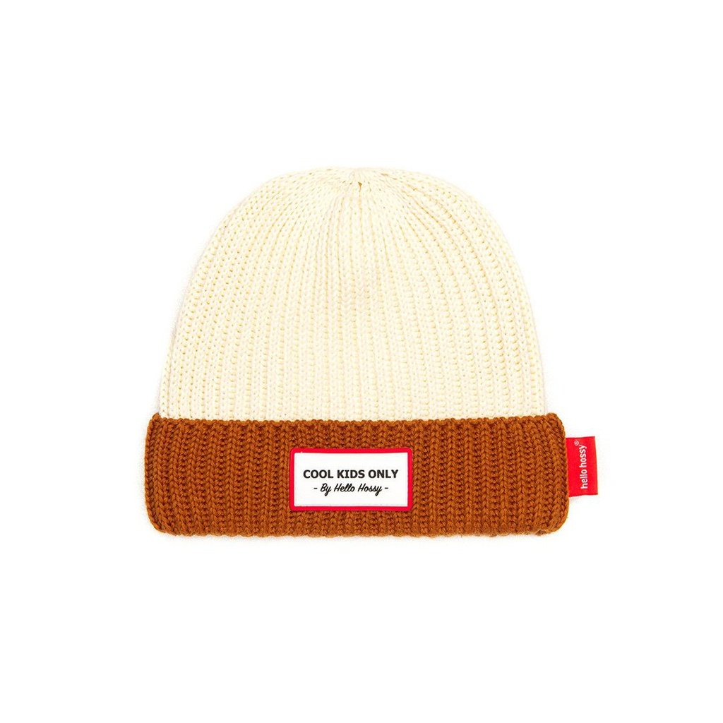 Gorro beige/choco HELLO HOSSY