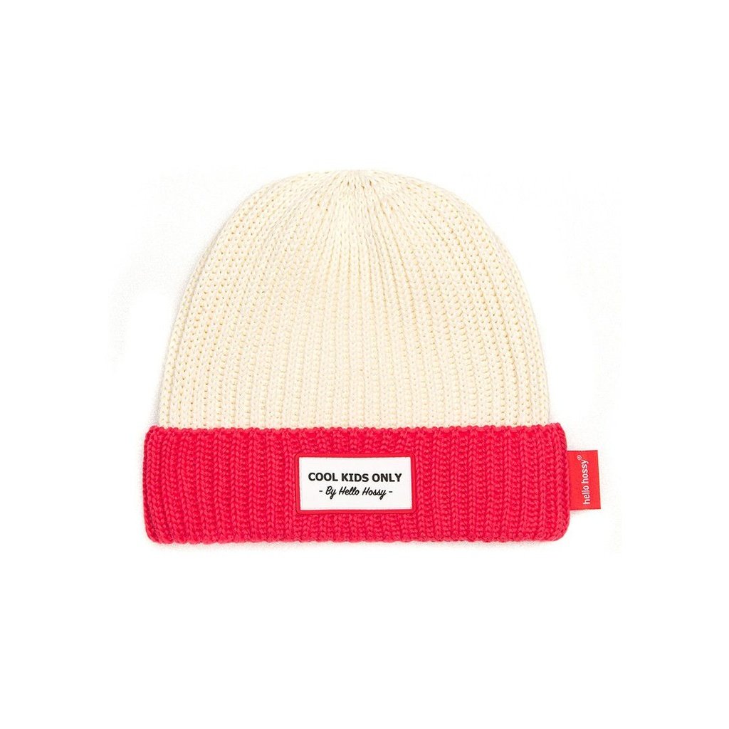 Gorro beige/rosa HELLO HOSSY