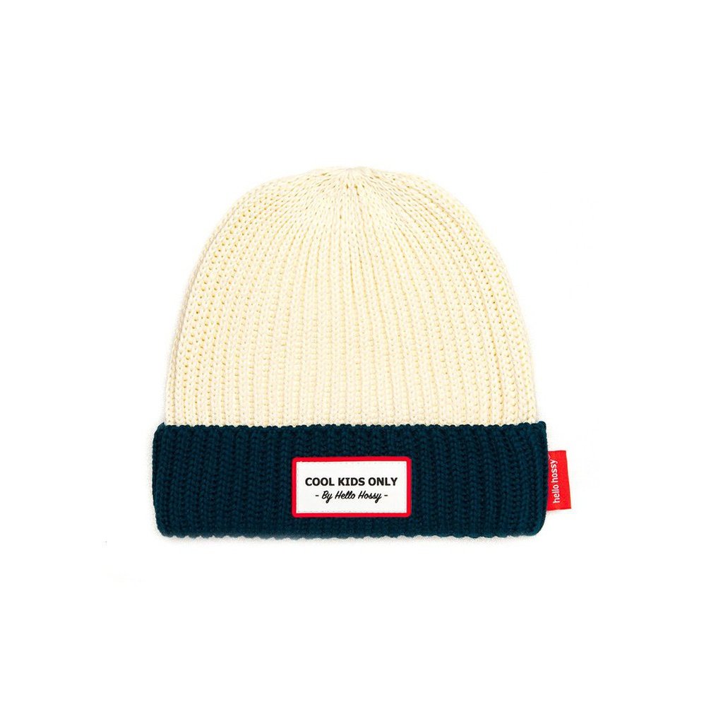 Gorro beige/azul marino HELLO HOSSY