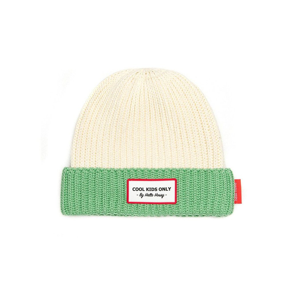 Gorro beige/verde HELLO HOSSY