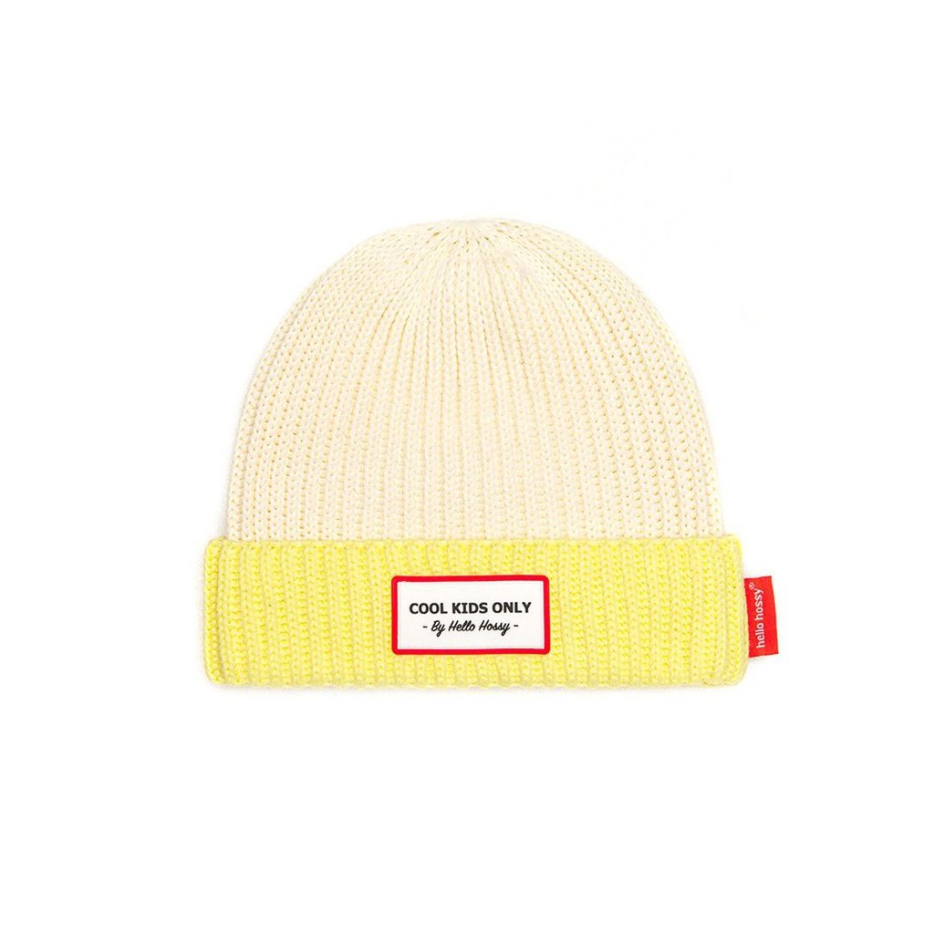 Gorro beige/amarillo HELLO HOSSY