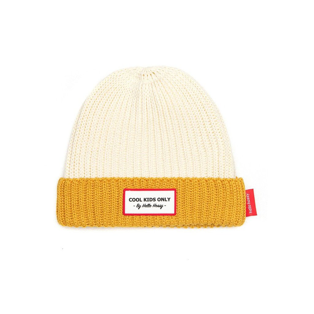 Gorro beige/mostaza HELLO HOSSY