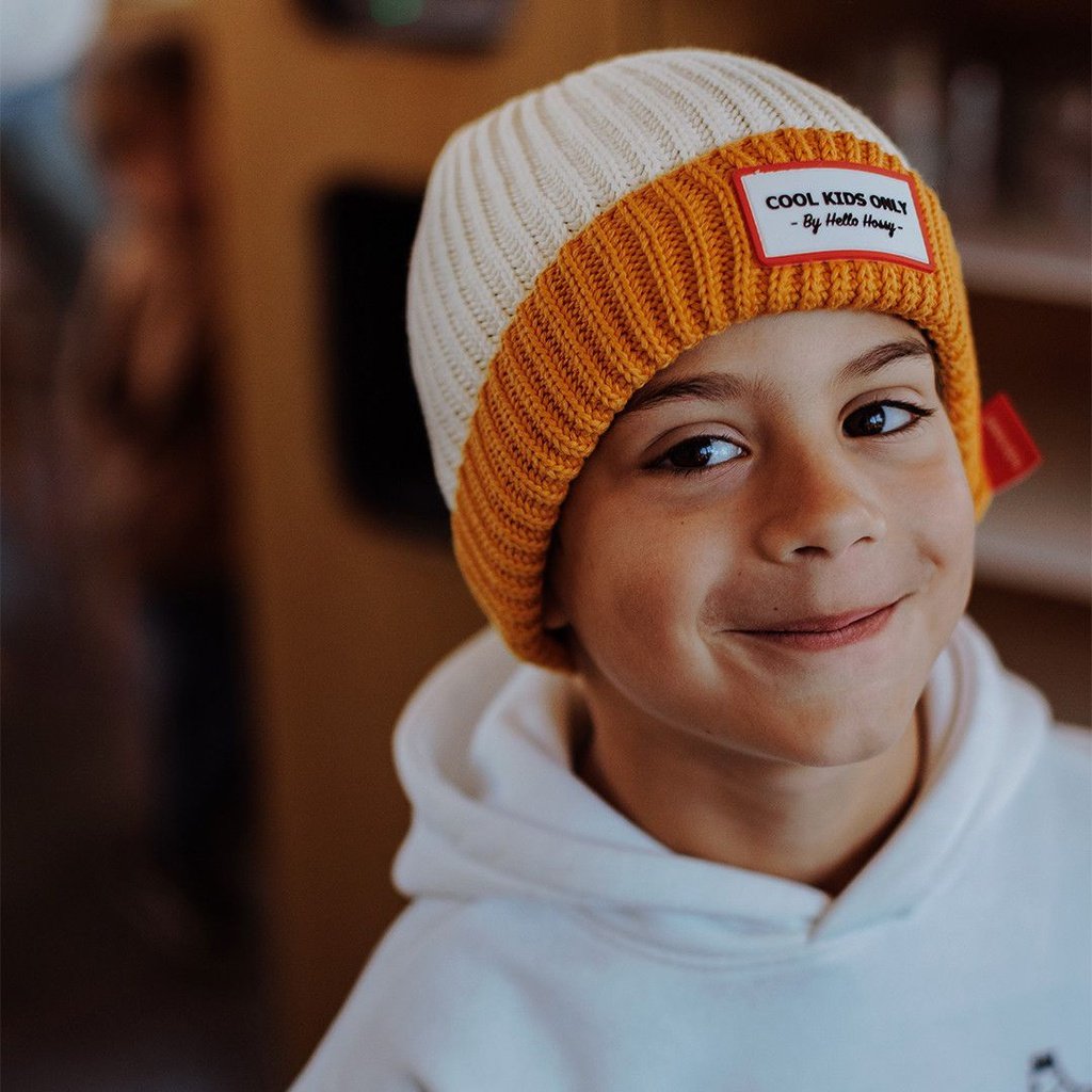 Gorro beige/mostaza HELLO HOSSY