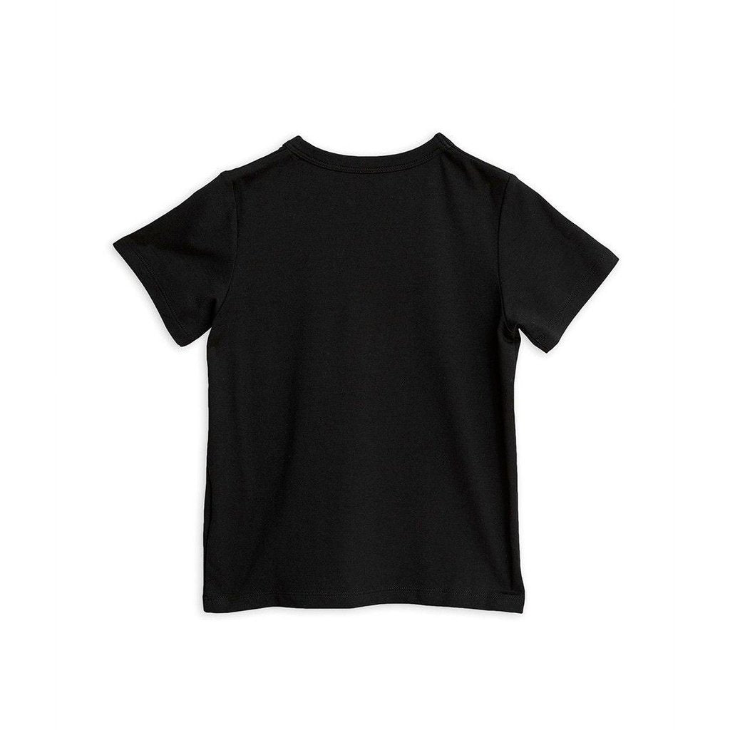 Camiseta negra de algodón MINI RODINI