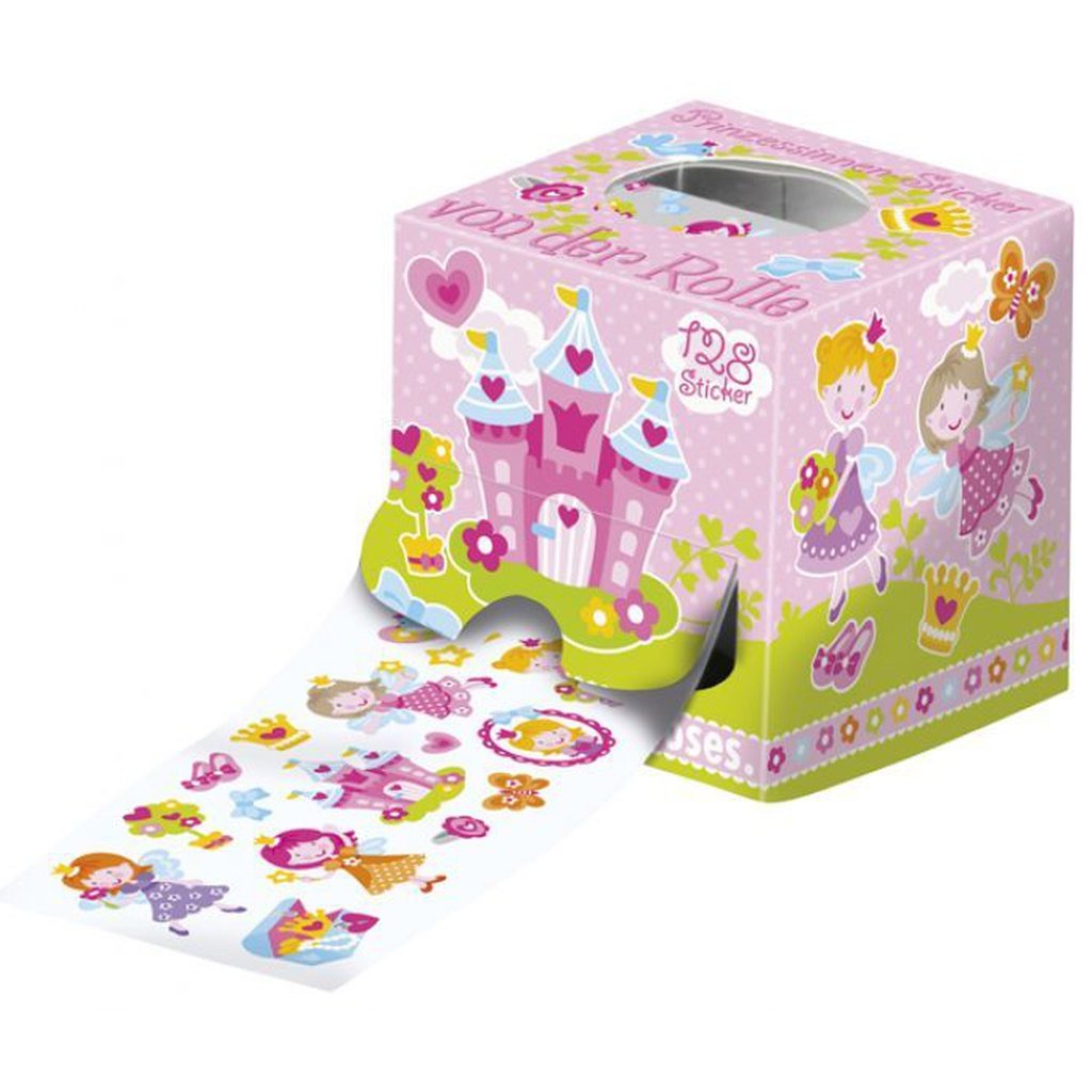 Pegatinas en rollo unicornio/castillo/caballo