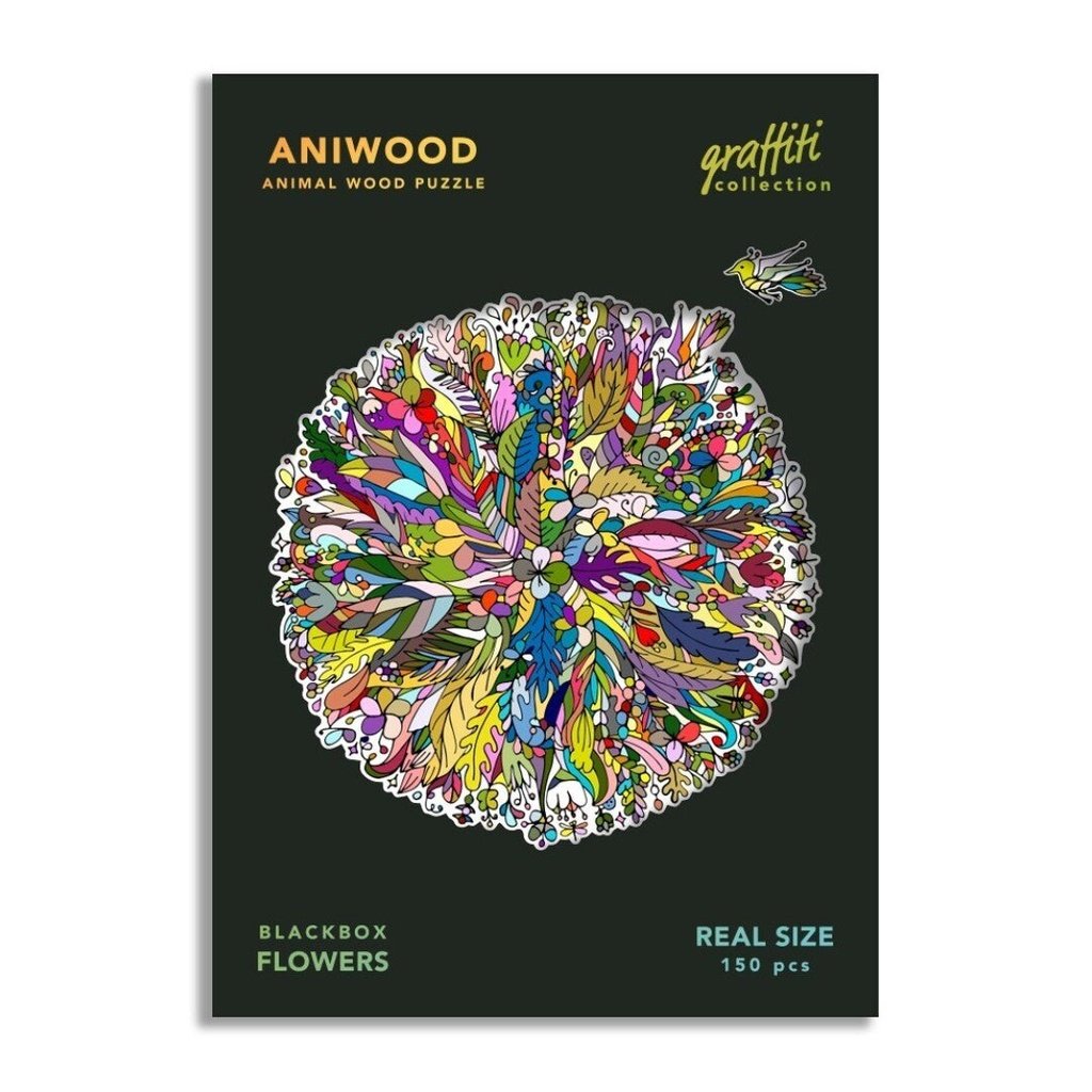 Puzzle Graffitti Flores M ANIWOOD