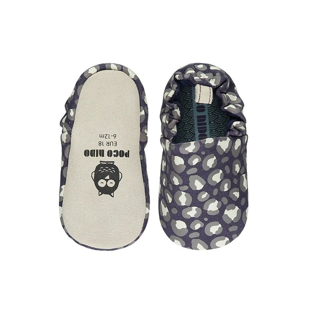 Zapatos bebé Leopard Navy POCO NIDO