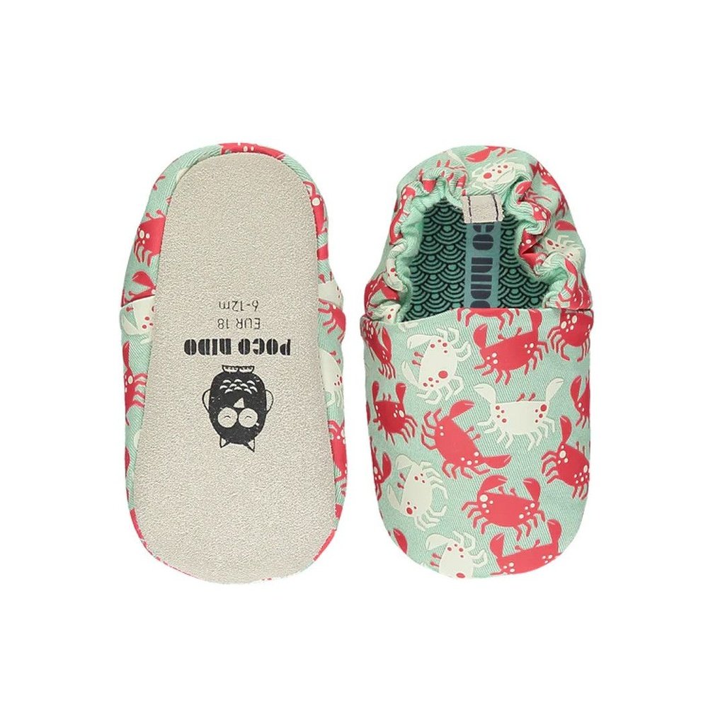 Zapatos bebé Mangrove Crabs Mint POCO NIDO
