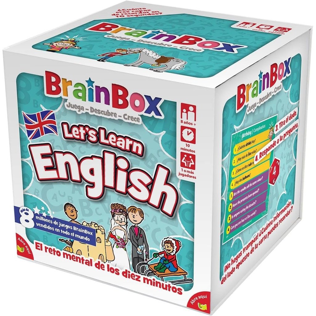 BrainBox Let's Learn English - Juego de memoria