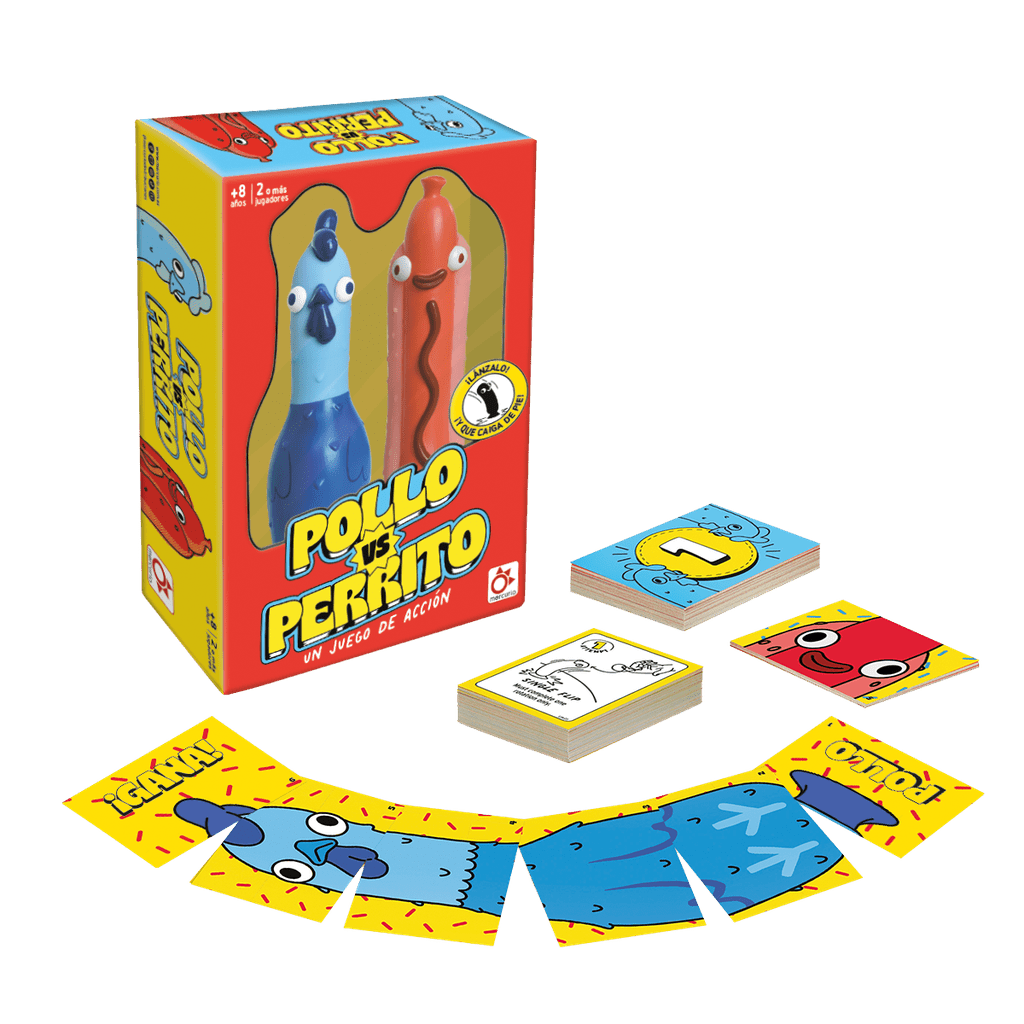 Pollo vs Perrito - Juego de cartas MERCURIO