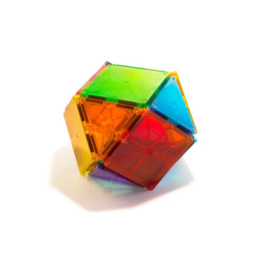 Magna-Tiles Clear Colors 32 piezas - Juego de construcción magnético