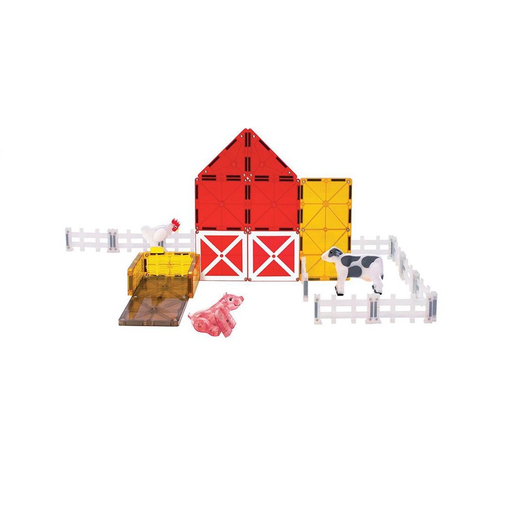 Magna-Tiles Farm Animals Set 25 piezas - Juego de construcción magnético