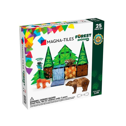 Magna-Tiles Forest Animals Set 25 piezas - Juego de construcción magnético