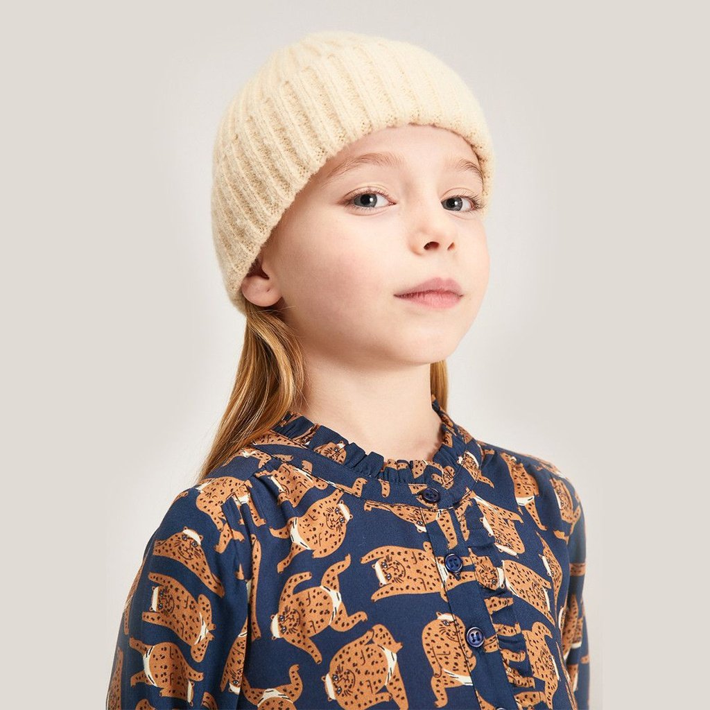 Gorro de punto grueso blanco COMPAÑÍA FANTÁSTICA