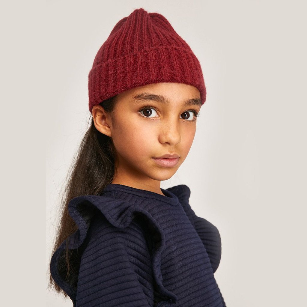 Gorro de punto grueso burdeos COMPAÑÍA FANTÁSTICA