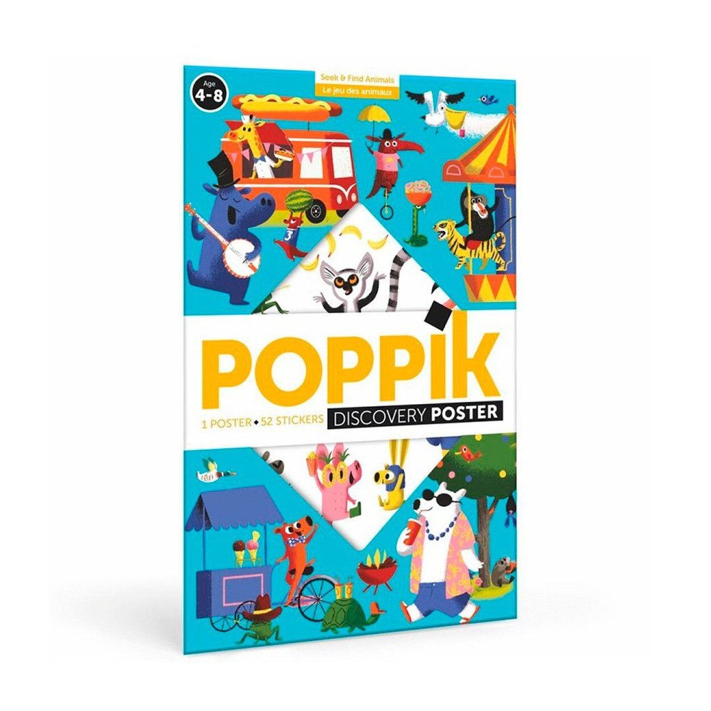 Gran Póster de pegatinas - Animales Divertidos