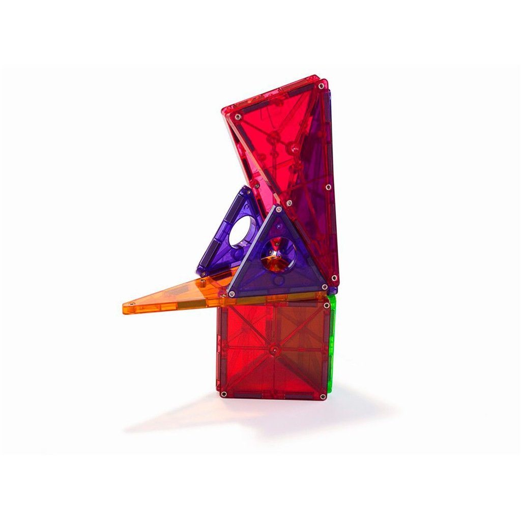 Magna-Tiles Clear Colors DX 48 piezas - Juego de construcción magnético