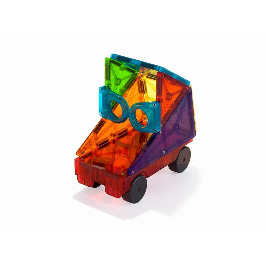 Magna-Tiles Clear Colors DX 48 piezas - Juego de construcción magnético