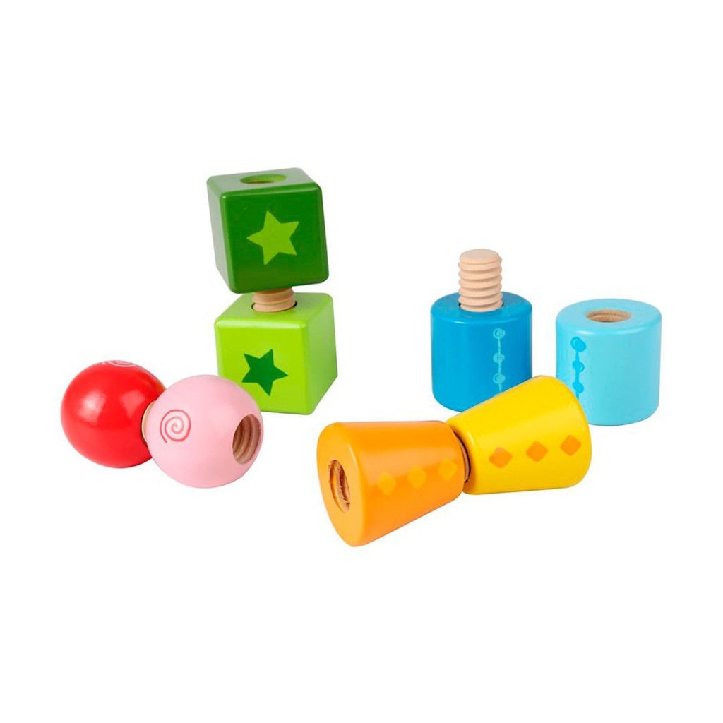 Apilar y Enroscar - Juego de madera HAPE