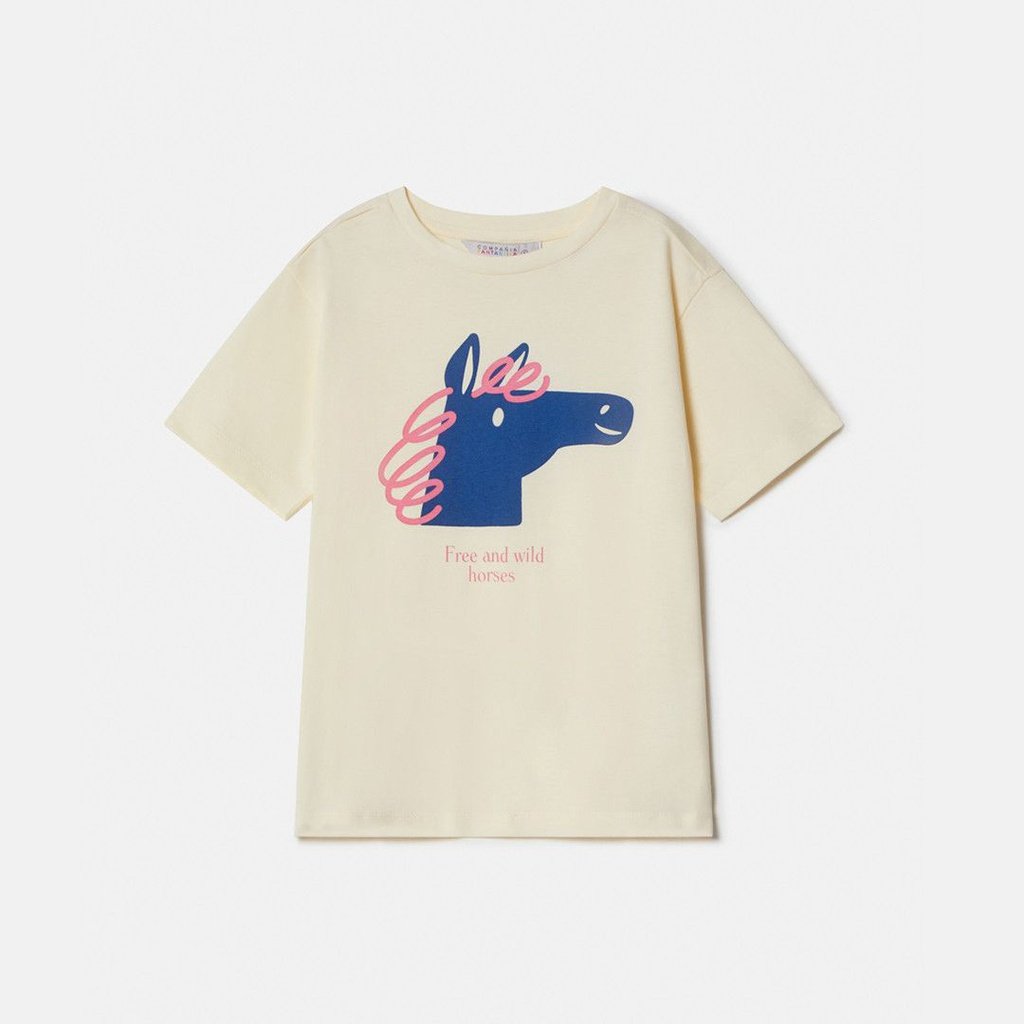 Camiseta blanca caballo COMPAÑÍA FANTÁSTICA