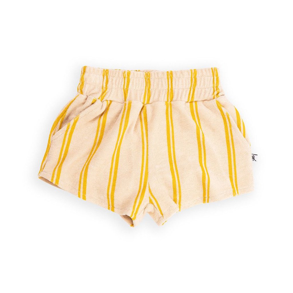 Shorts bebé de rayas amarillas CARLIJNQ