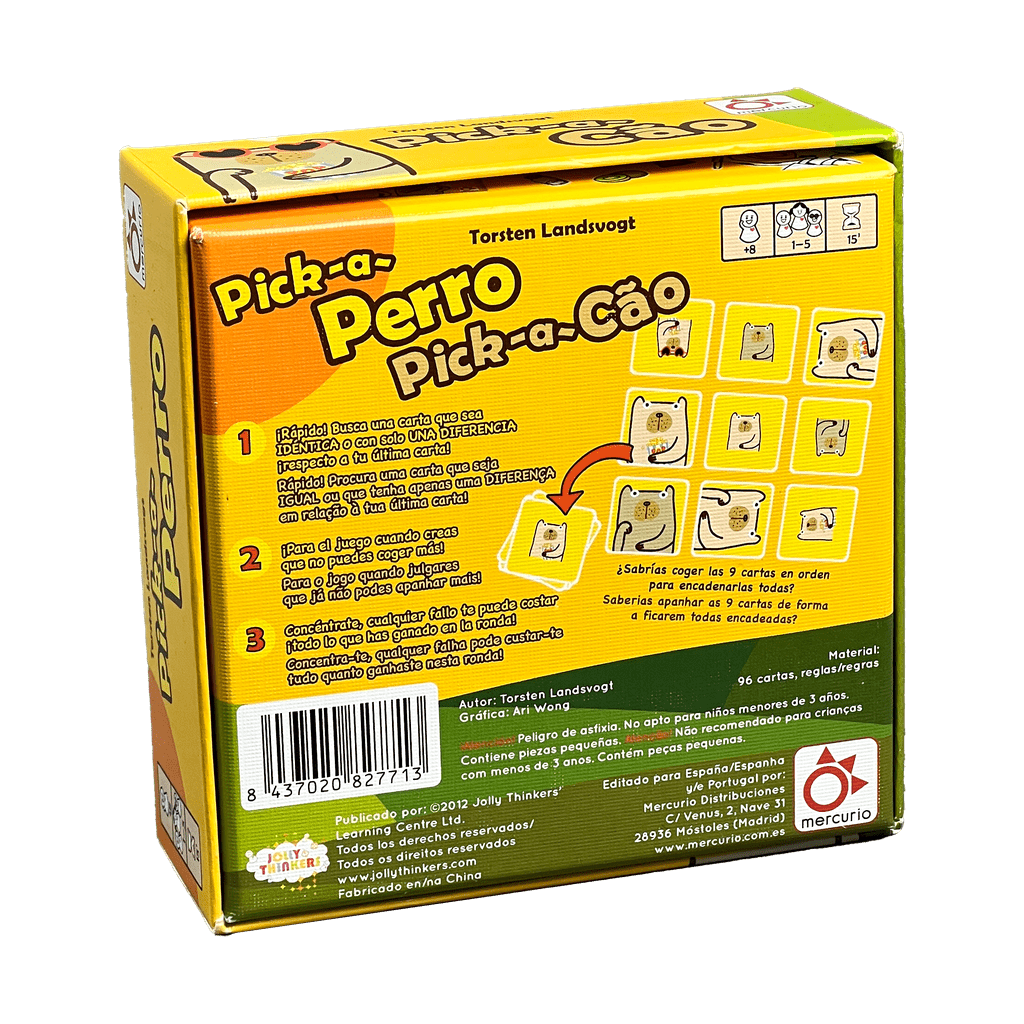 Pick-a-Perro - Juego de cartas 8+ años