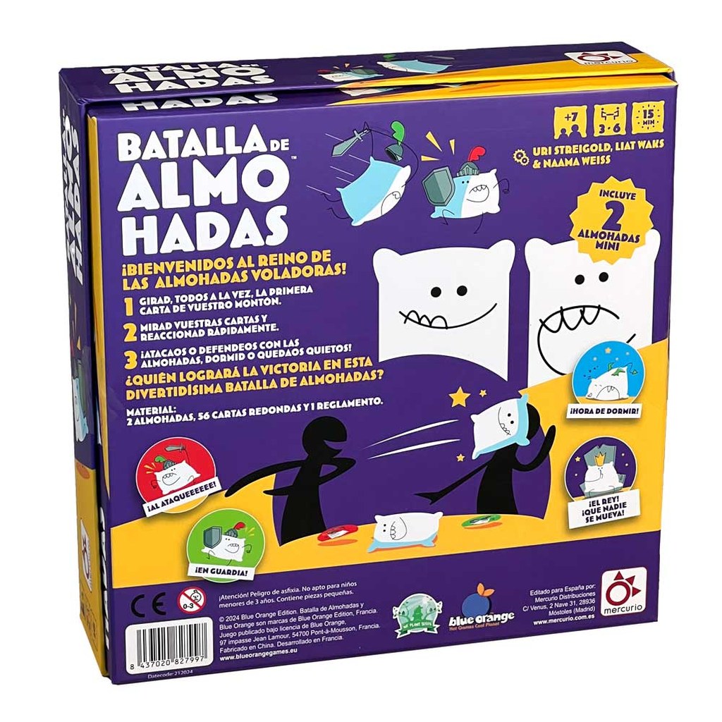 Batalla de almohadas - Juego de cartas 7+ años