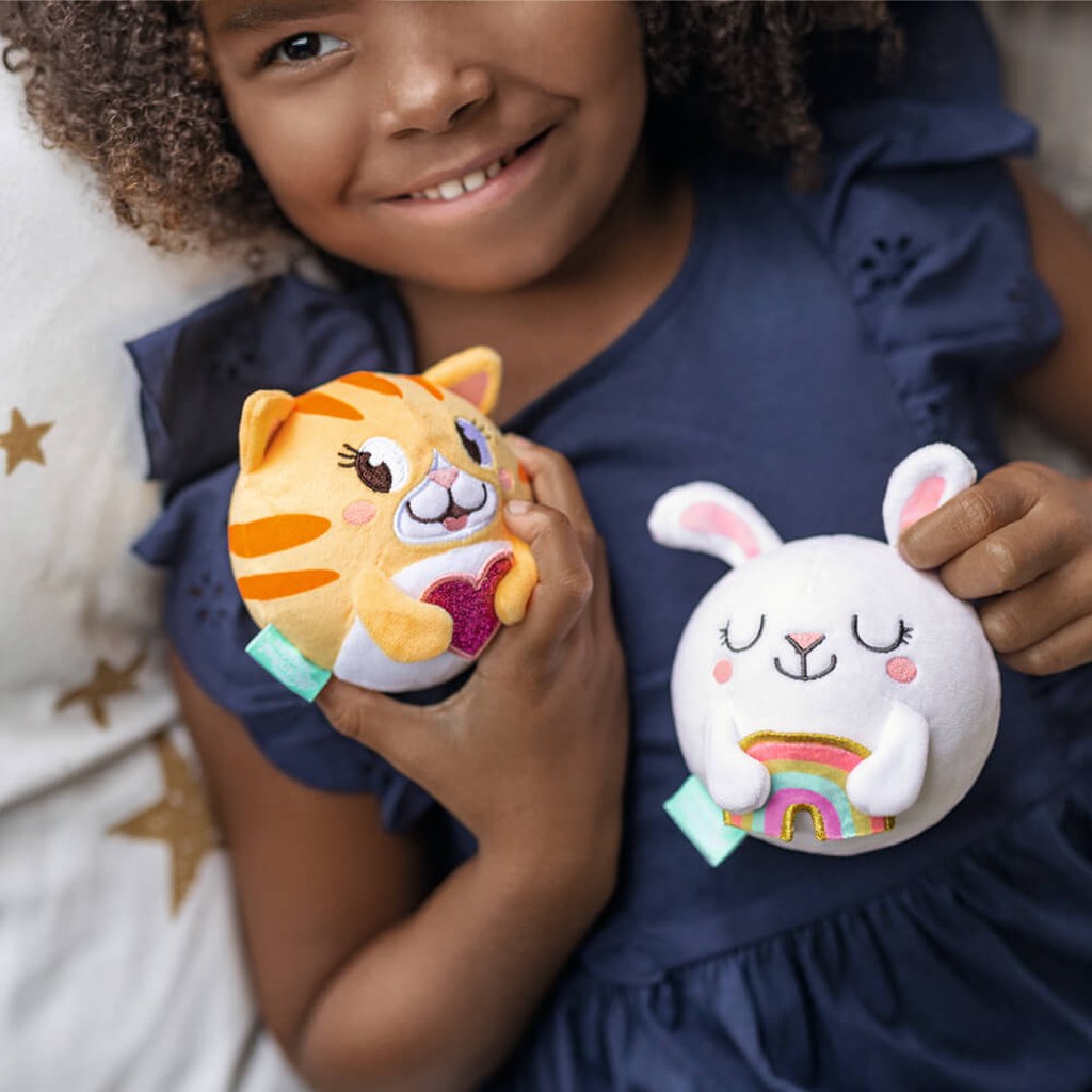 Pelota antiestrés de peluche "Vamos a la cama"