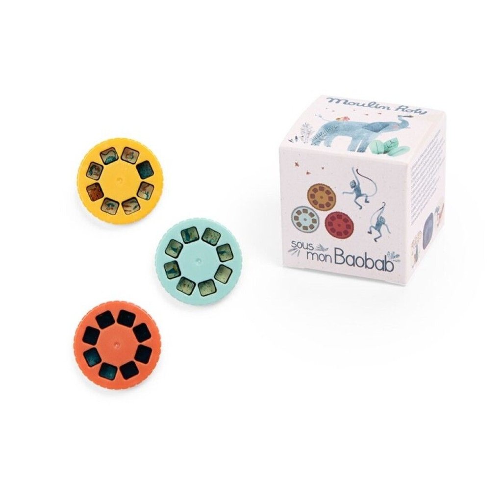 Caja con 3 discos para linterna proyector Baobab MOULIN ROTY