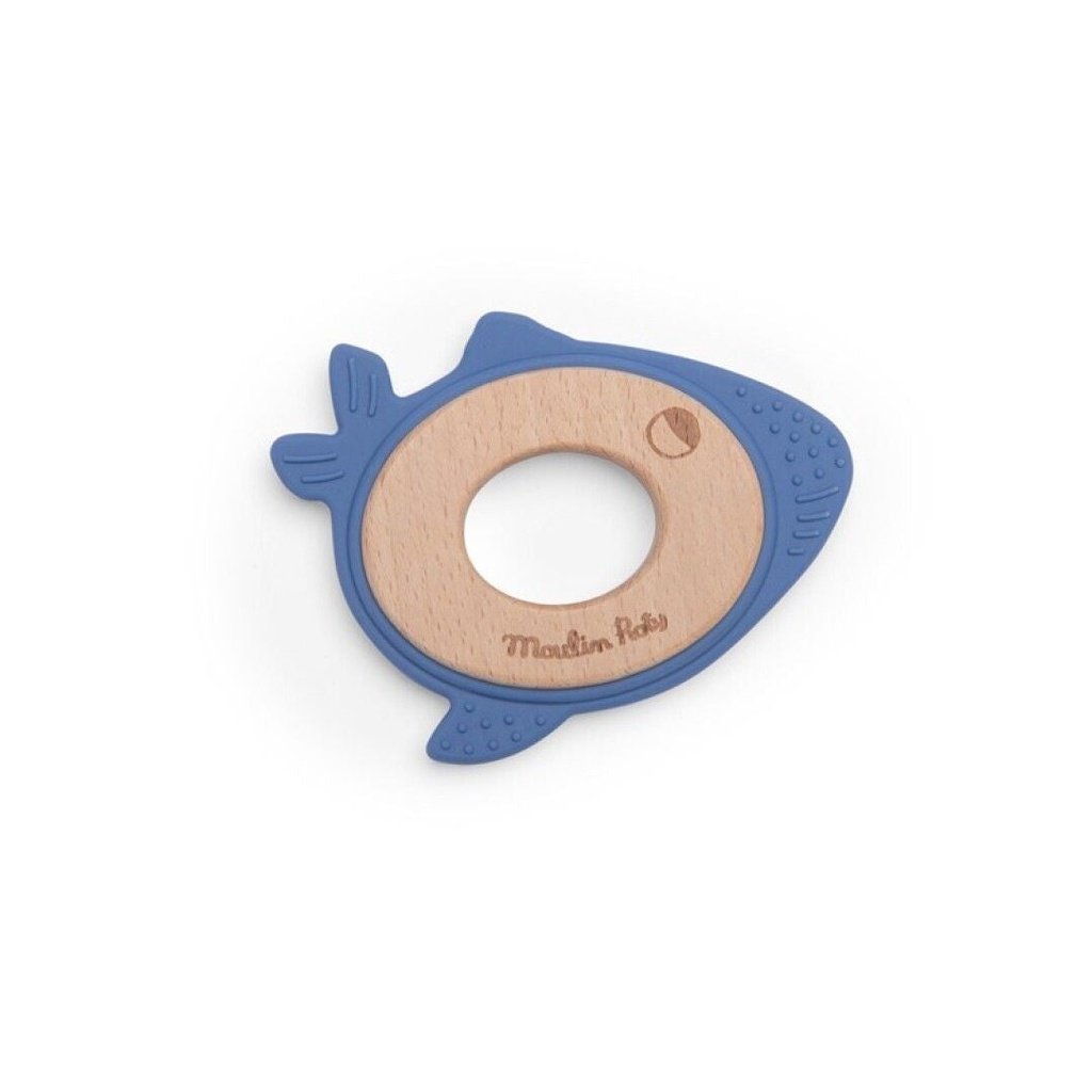 Anilla mordedor Ballena madera/silicona Paulie MOULIN ROTY