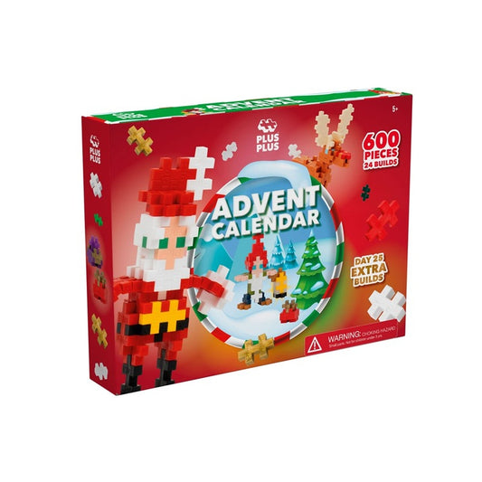 Calendario de Adviento Rojo 600 pcs PLUS-PLUS 5+ años