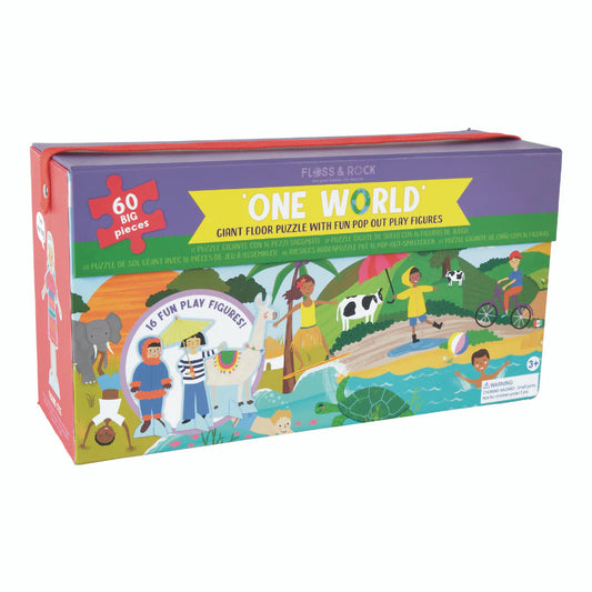 Puzzle de Suelo con Figuras - One World