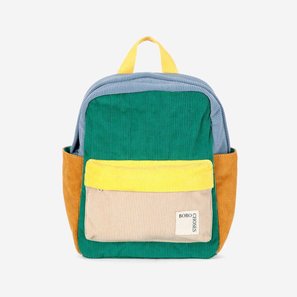 Mochila preescolar de pana Color Block BOBO CHOSES