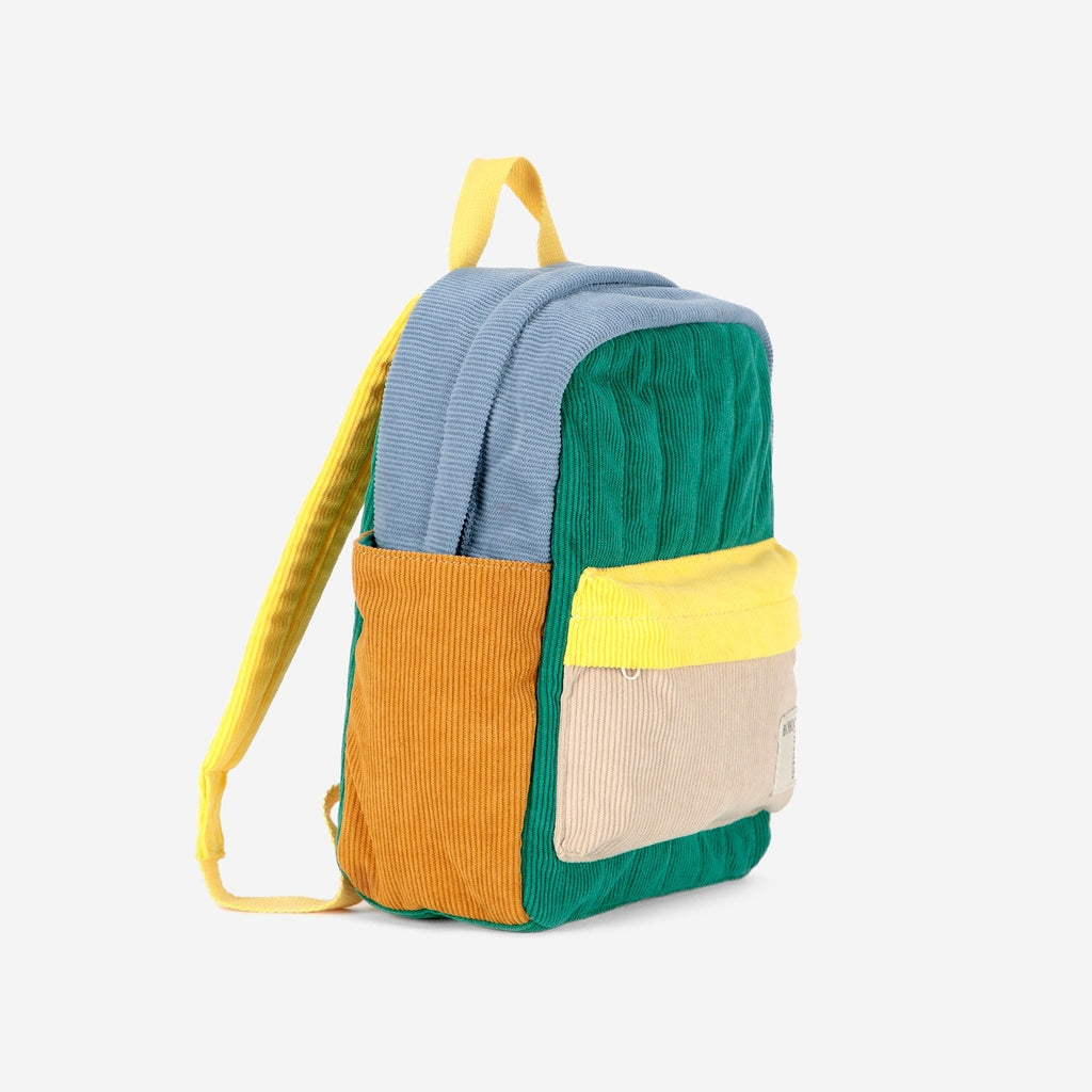 Mochila preescolar de pana Color Block BOBO CHOSES