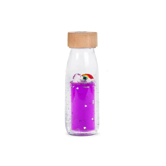 Botella Sensorial Flotante Magic Rainbow - Unicorn PETIT BOUM