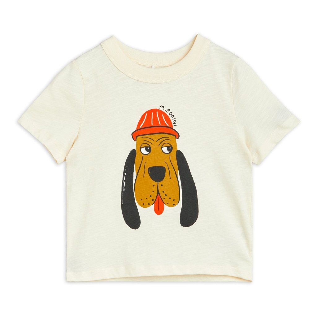 Camiseta blanca Bloodhound MINI RODINI