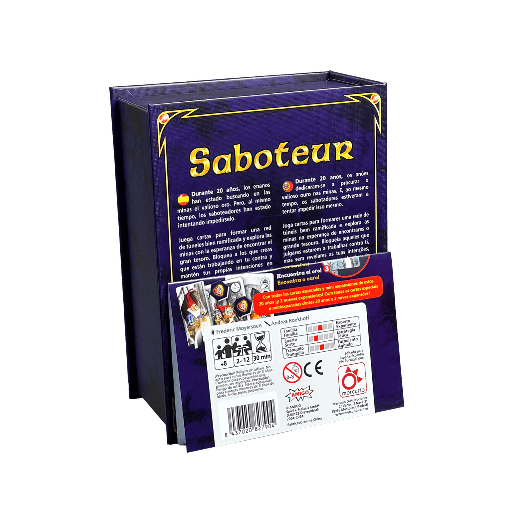 Saboteur 20 Aniversario - Juego de cartas MERCURIO