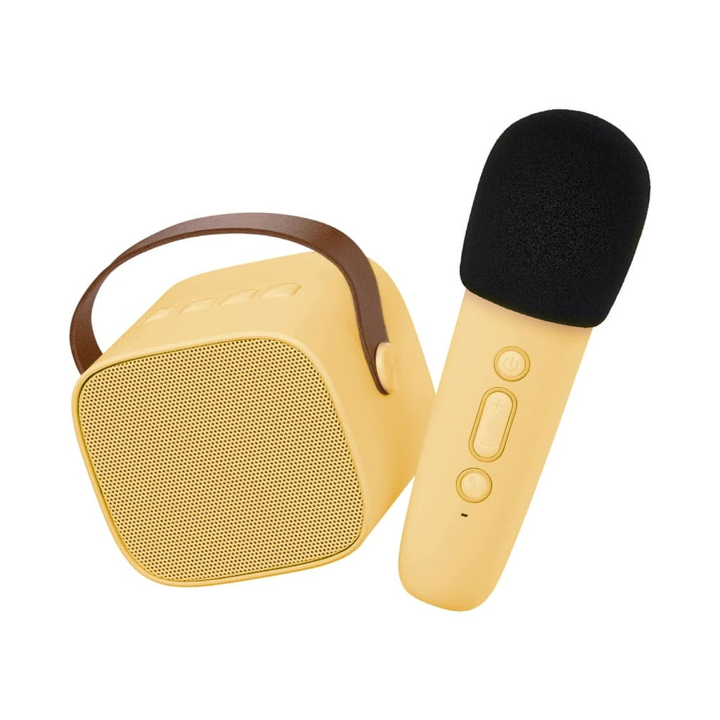 Karaoke - Altavoz Bluetooth con micrófono - Amarillo LALARMA