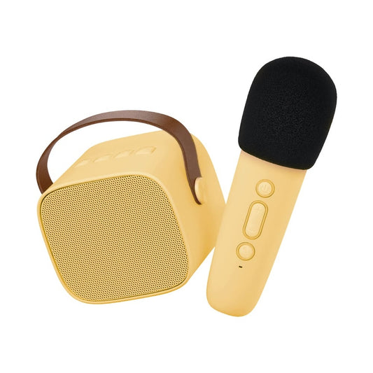 Karaoke - Altavoz Bluetooth con micrófono - Amarillo LALARMA